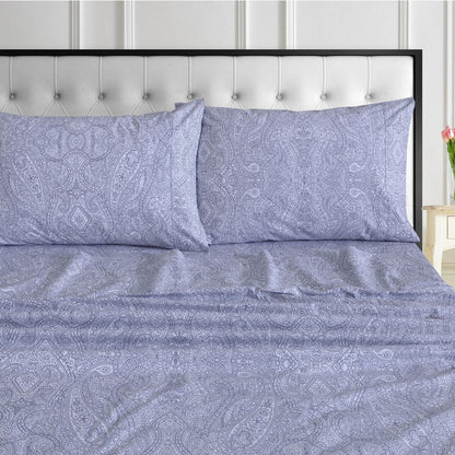 Tribeca Living Organic Cotton 400 Thread Count Percale Extra Deep Pocket Sheet Set