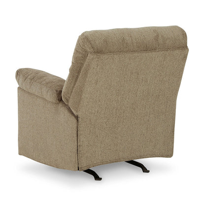 Tul Rocker Recliner Chair, Poly Fiber Foam Fill, Briar Brown Polyester