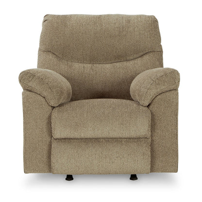 Tul Rocker Recliner Chair, Poly Fiber Foam Fill, Briar Brown Polyester