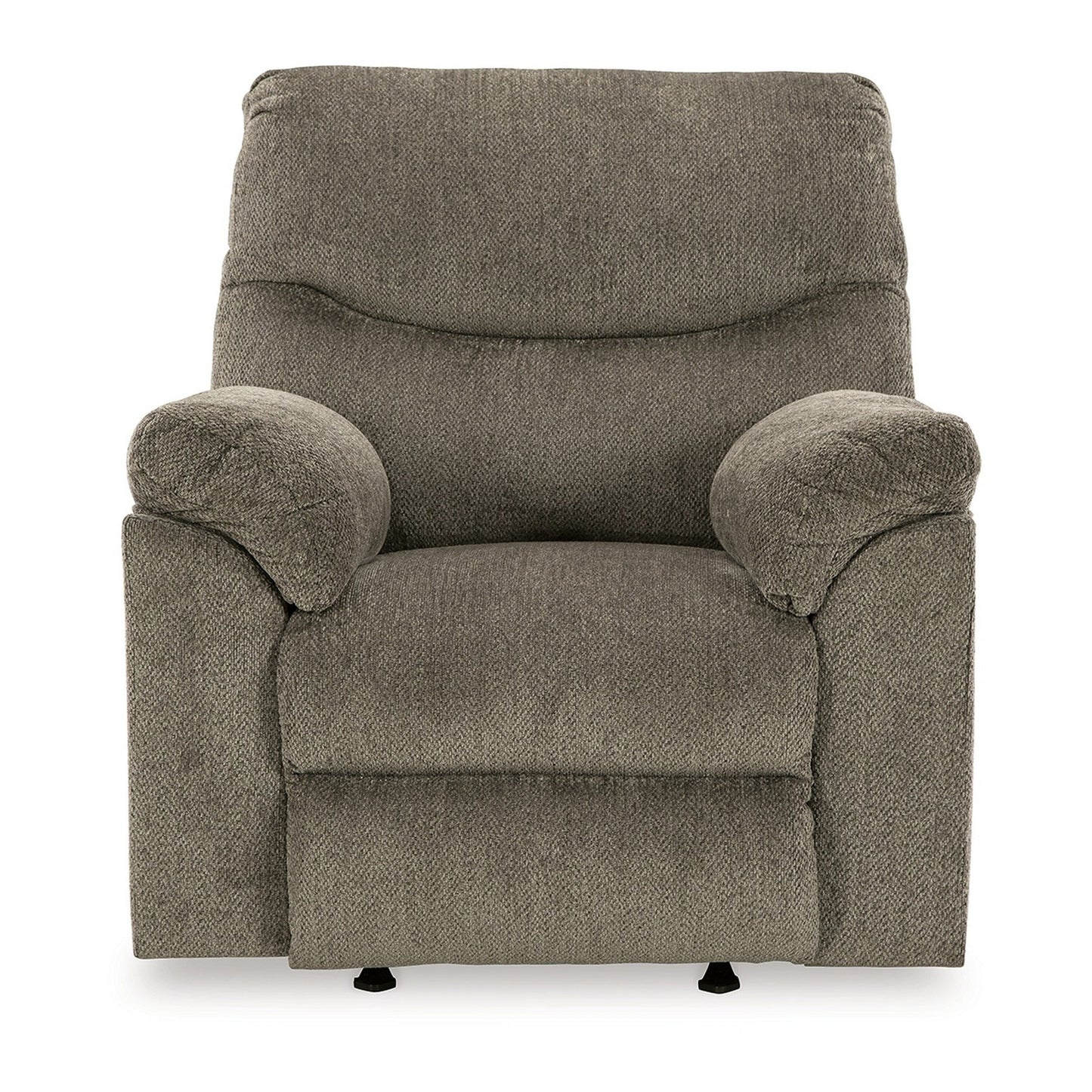 Tul Rocker Recliner Chair, Poly Fiber Foam Fill, Putty Gray Polyester