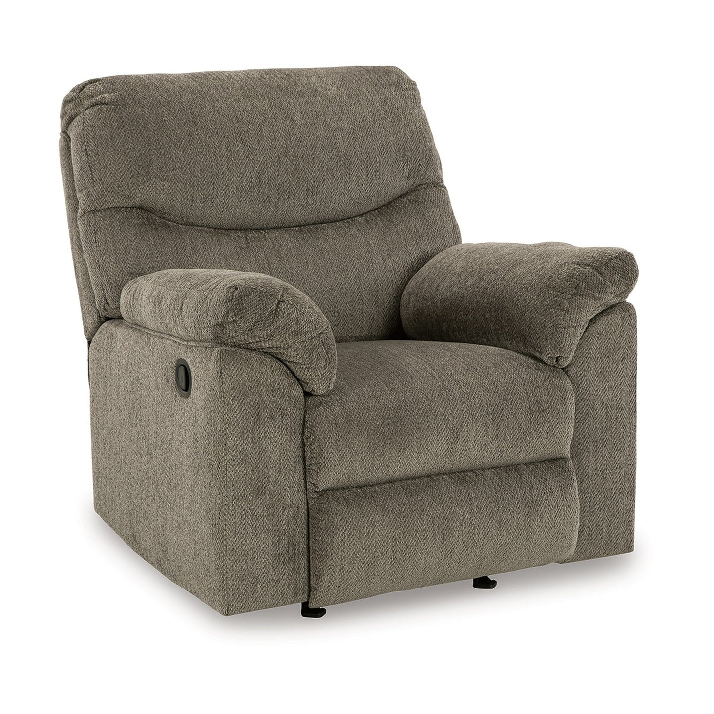 Tul Rocker Recliner Chair, Poly Fiber Foam Fill, Putty Gray Polyester
