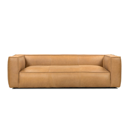 UR livingroom Full Aniline Leather Sofa Modern Genuine Leather Sofa Couch for Living Room - 100W x 43D x 26.25H
