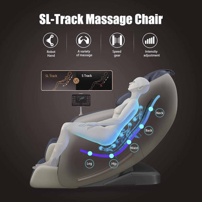 Ukuowu's Newest Massage Chair with Full Body Zero Gravity, SL Track, Body Scan and Heating