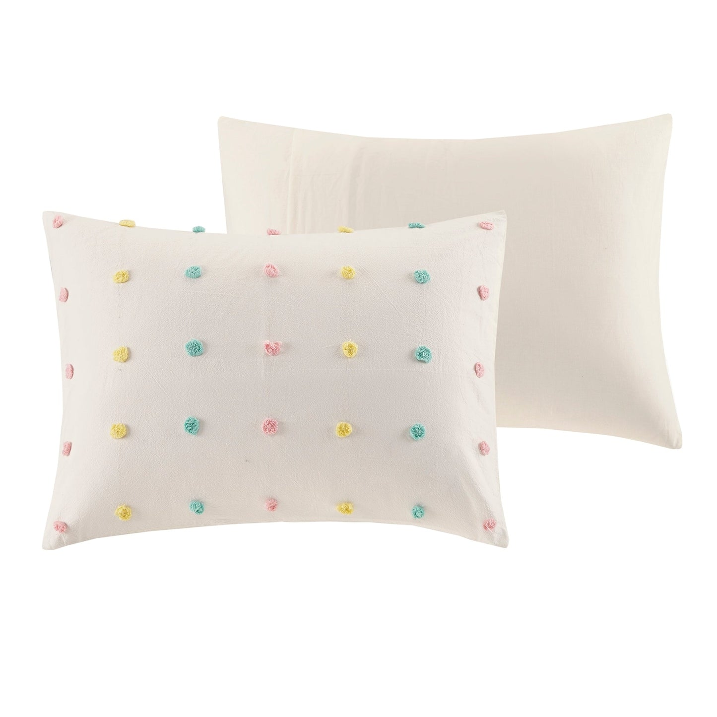 Ensley Cotton Jacquard Pom Pom Comforter Set by Intelligent Design Kids