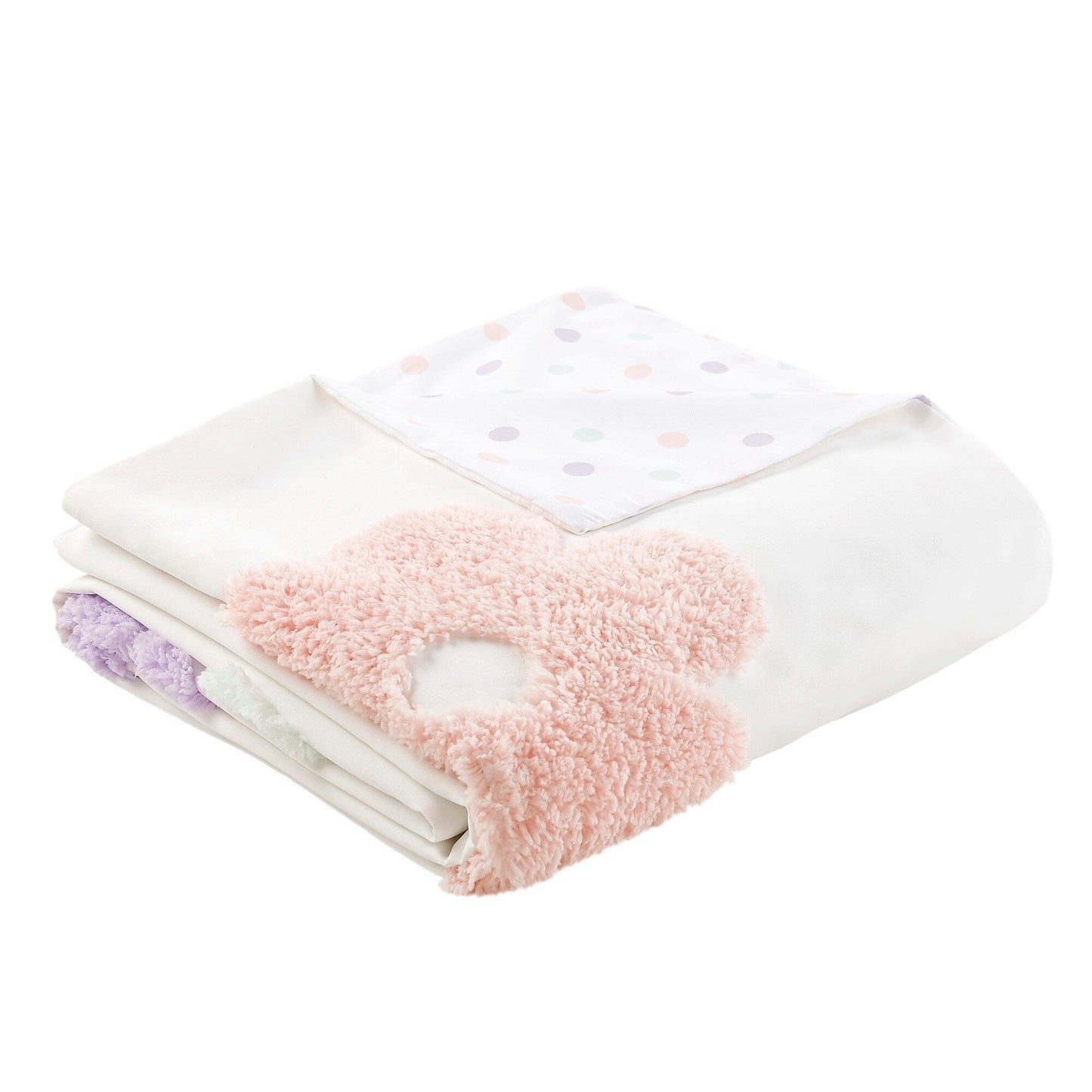 Intelligent Design Kids Madeline Floral Reversible Tufted Chenille Duvet Cover Set