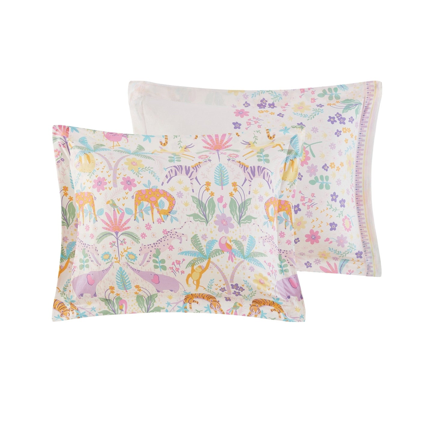 Intelligent Design Kids Thea Floral Reversible Cotton Comforter Set with Throw Pillow