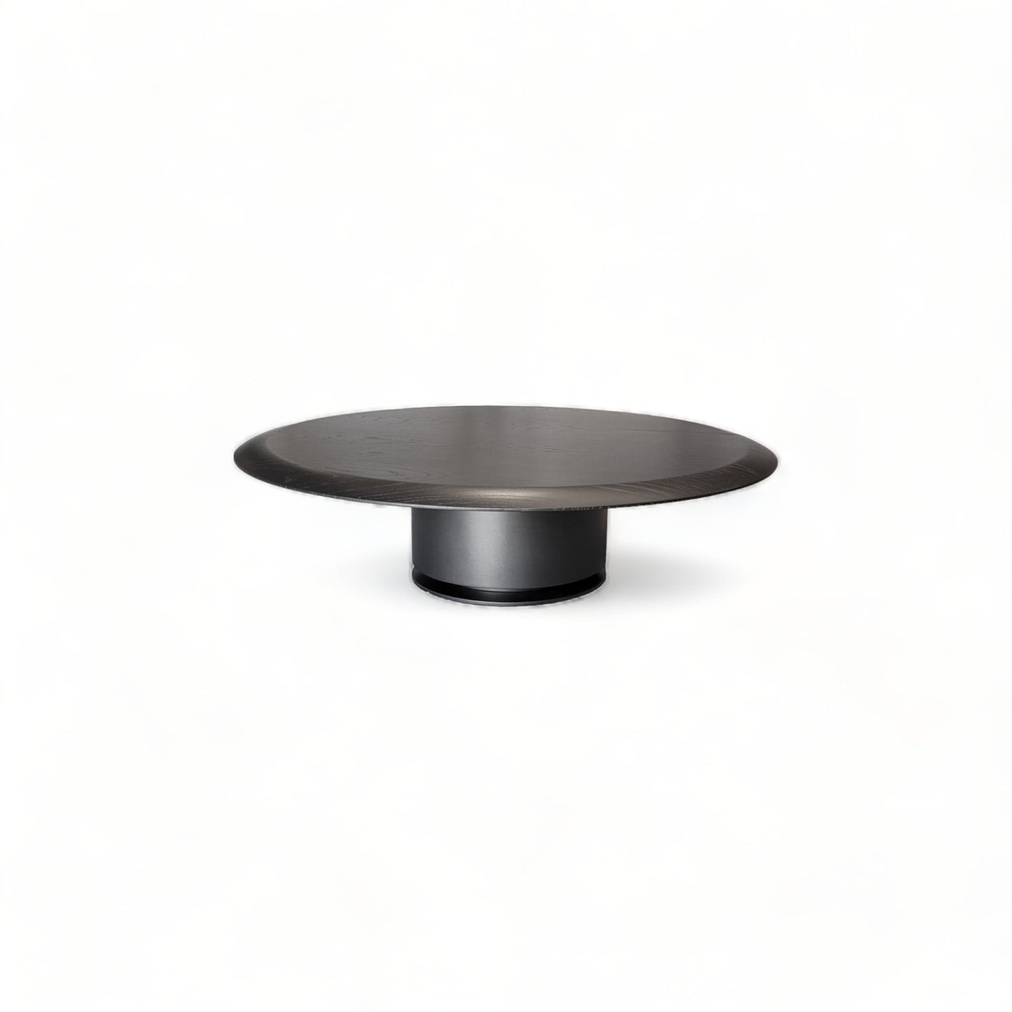 Table basse ronde Cisa en chêne graphite, grande taille