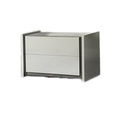 Table de chevet Valentina gris clair (1 seule pièce)