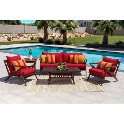 Vaughn 5 Piece Sunbrella Outdoor Patio Seating Set