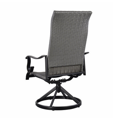 Westin Aluminum & Wicker Swivel Rocking 5pc Dining Set