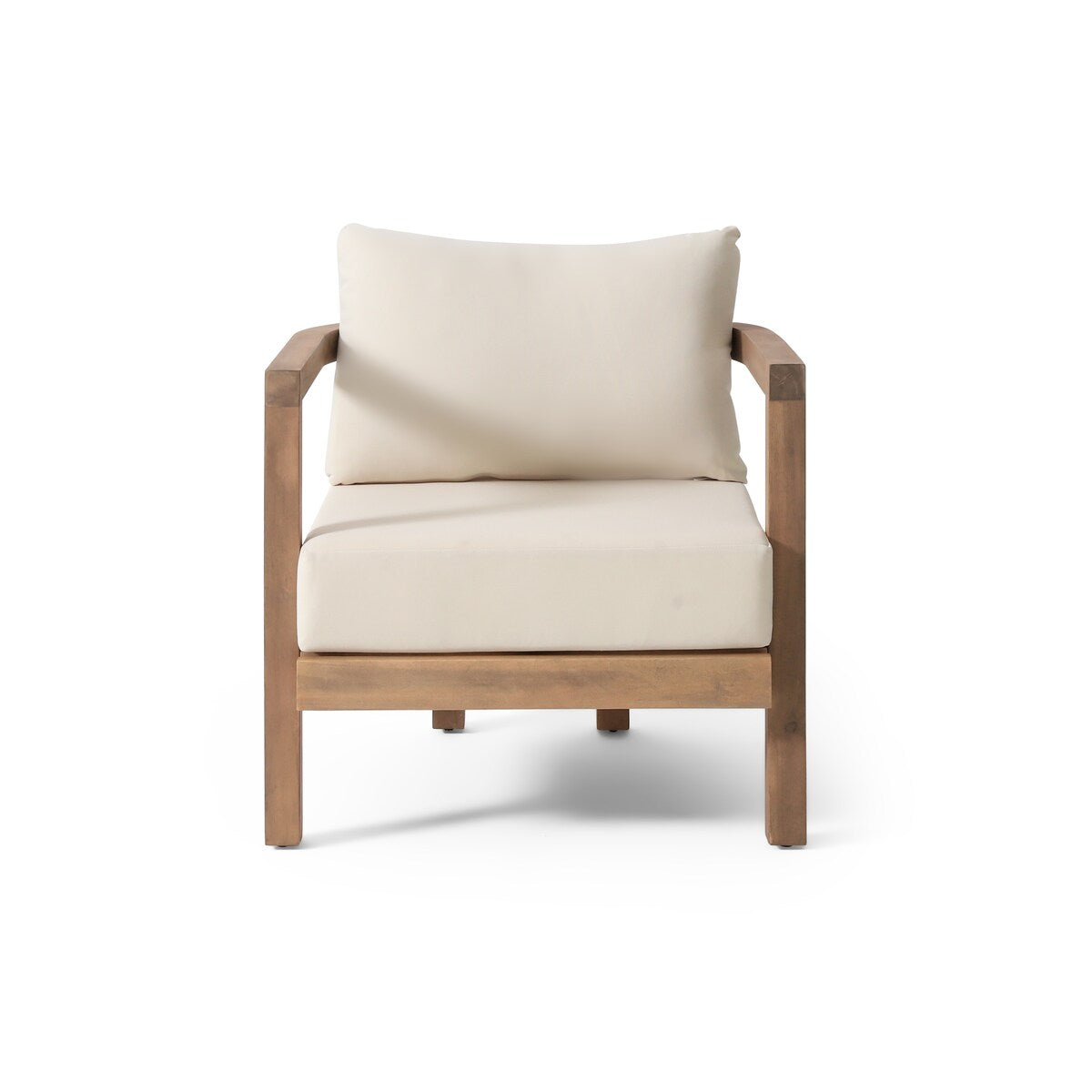 Wichita Outdoor 5-piece Acacia Wood Chat Set with Cushions by Christopher Knight Home