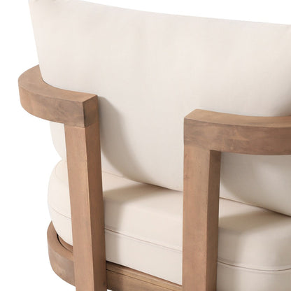 Wichita Outdoor 5-piece Acacia Wood Chat Set with Cushions by Christopher Knight Home