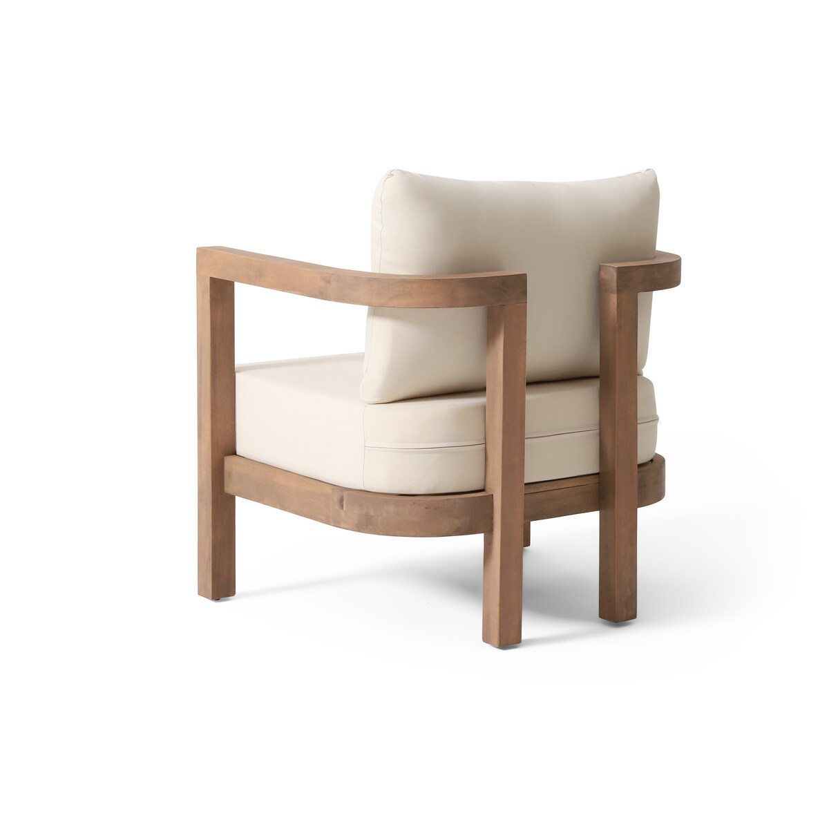 Wichita Outdoor 5-piece Acacia Wood Chat Set with Cushions by Christopher Knight Home
