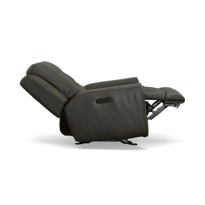 Wicklow Leather Power Gliding Recliner with Power Headrest by Flexsteel