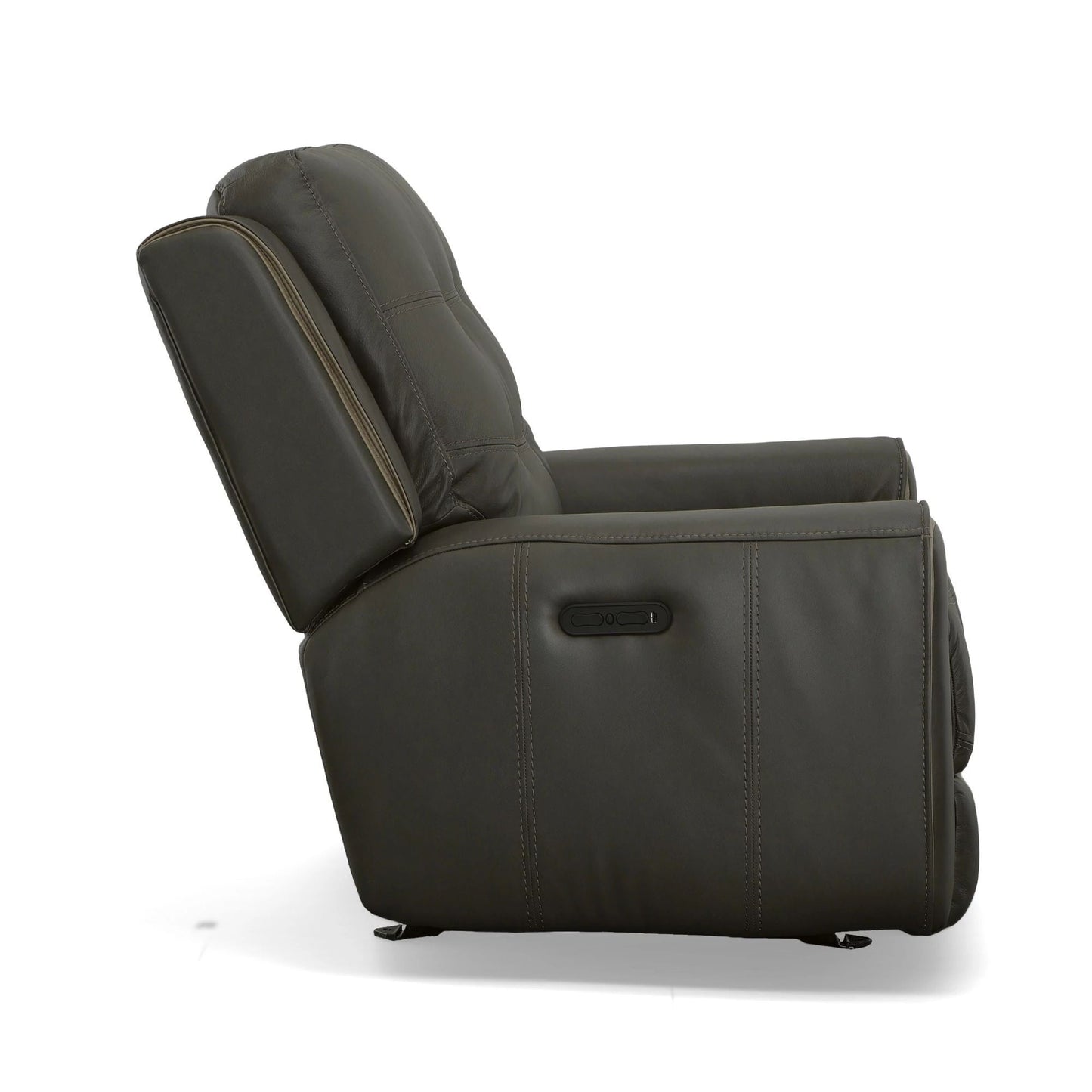 Wicklow Leather Power Gliding Recliner with Power Headrest by Flexsteel