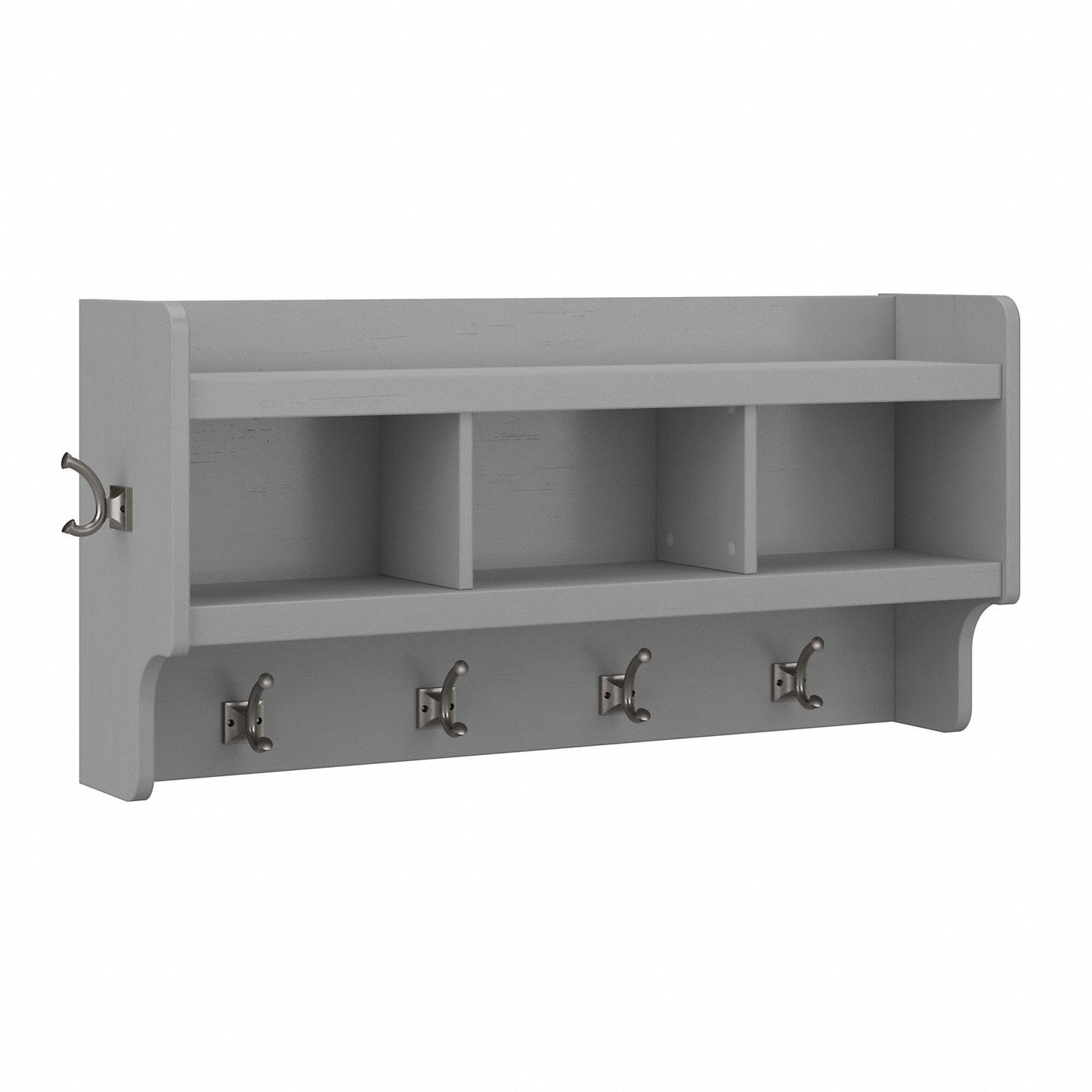Woodland 40W Wall Mounted Coat Rack with Shelf by Bush Furniture