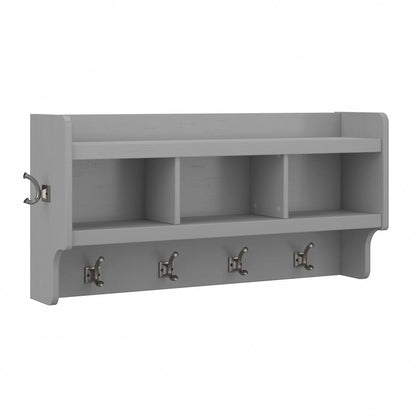 Woodland 40W Wall Mounted Coat Rack with Shelf by Bush Furniture