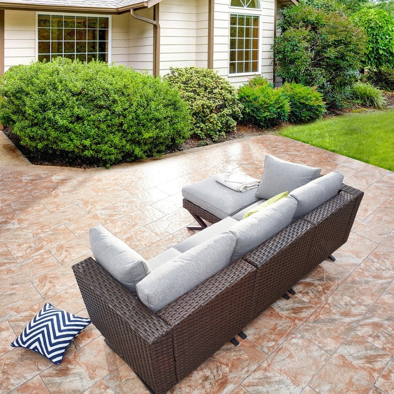 Patio Festival X-Leg 4-Piece Outdoor Sofa