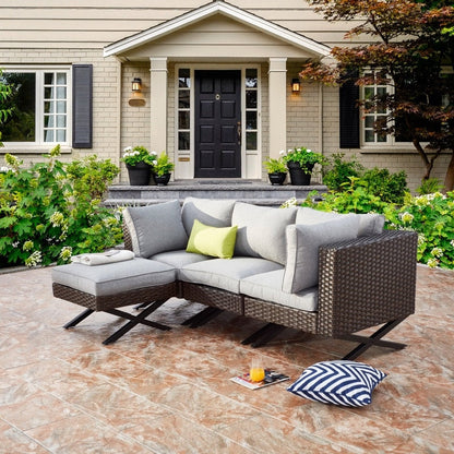 Patio Festival X-Leg 4-Piece Outdoor Sofa