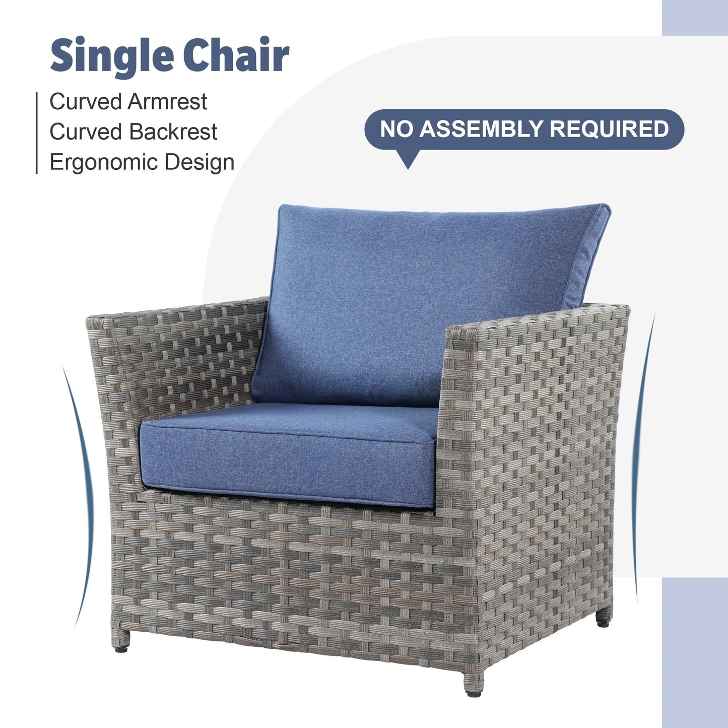 XIZZI 13-piece Outdoor Patio Wicker Furniture Set with Fire Table