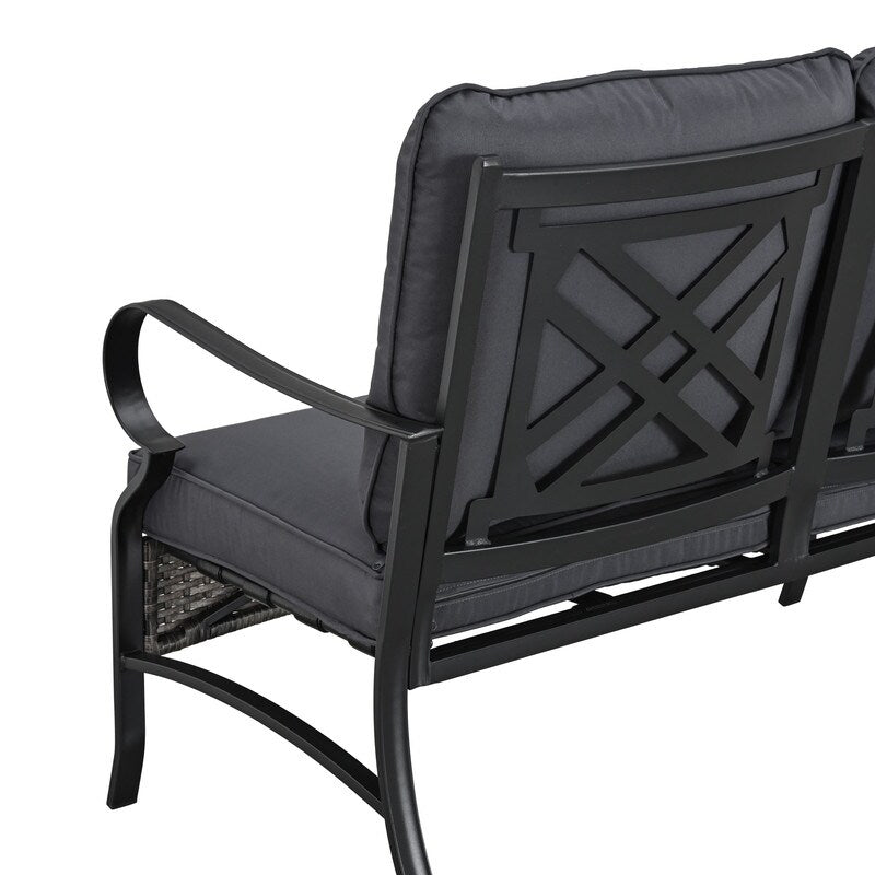 Patio Festival Outdoor Metal Conversation Set