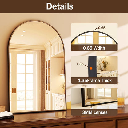 YVANLA Arch Bathroom Wall Mounted Vanity Mirror