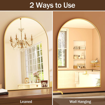 YVANLA Arch Bathroom Wall Mounted Vanity Mirror