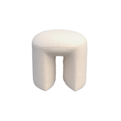 Tabouret Nevada White Boucle