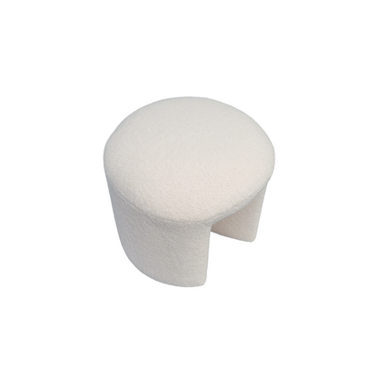 Tabouret Nevada White Boucle