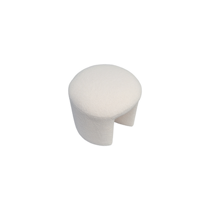 Tabouret Nevada White Boucle