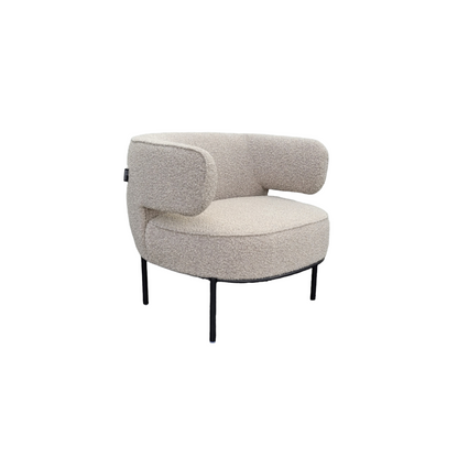 Fauteuil Pauline Beige-Gris Boucle