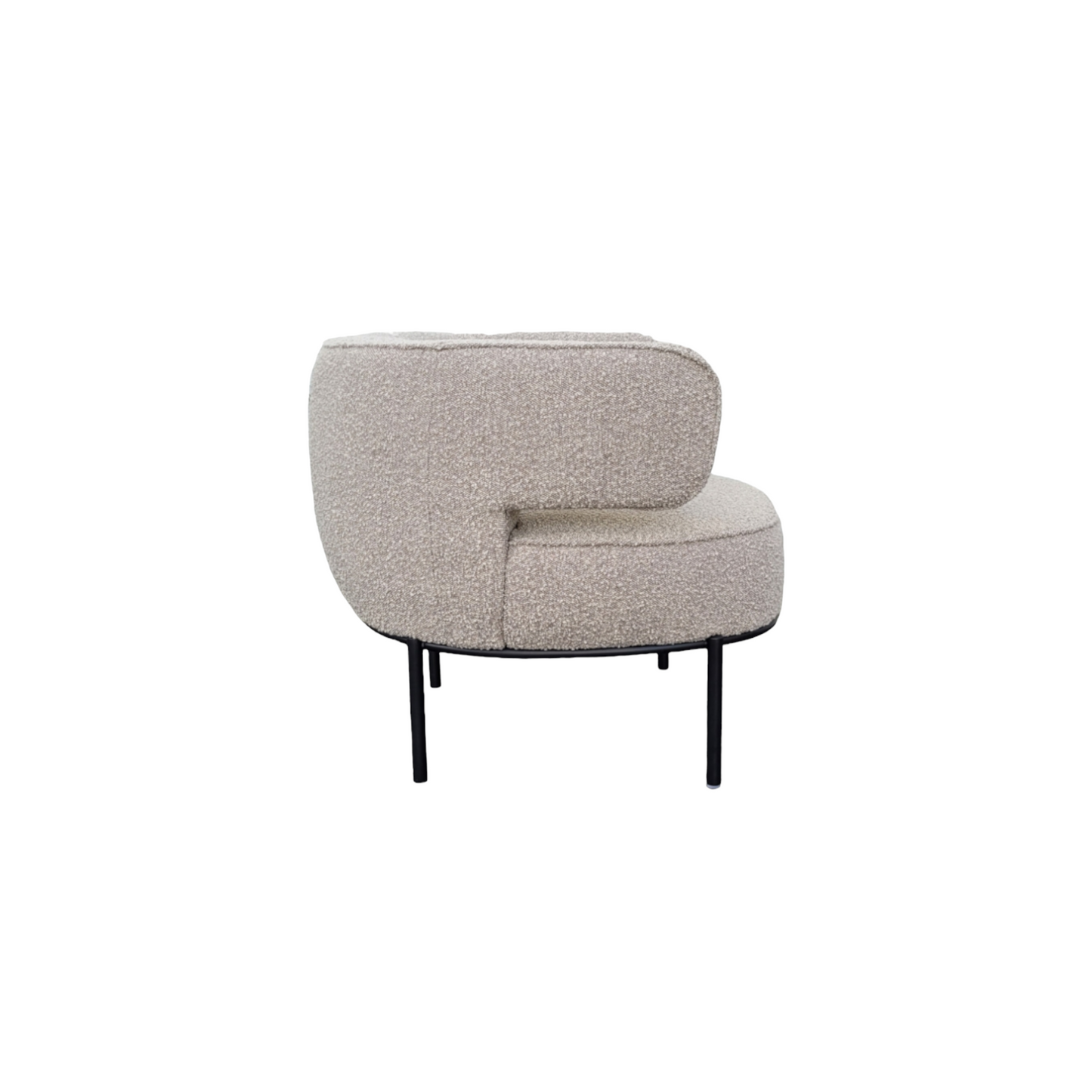 Fauteuil Pauline Beige-Gris Boucle