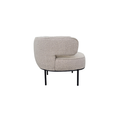 Fauteuil Pauline Beige-Gris Boucle