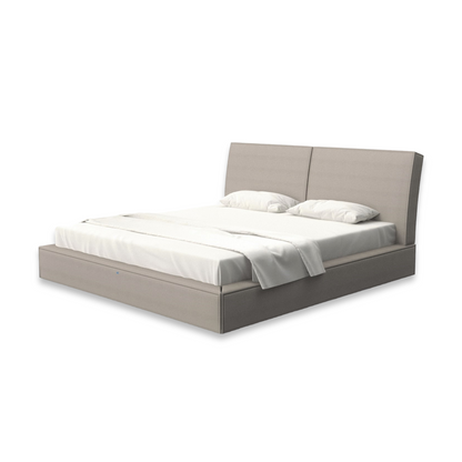 Lit Harris gris clair taupe