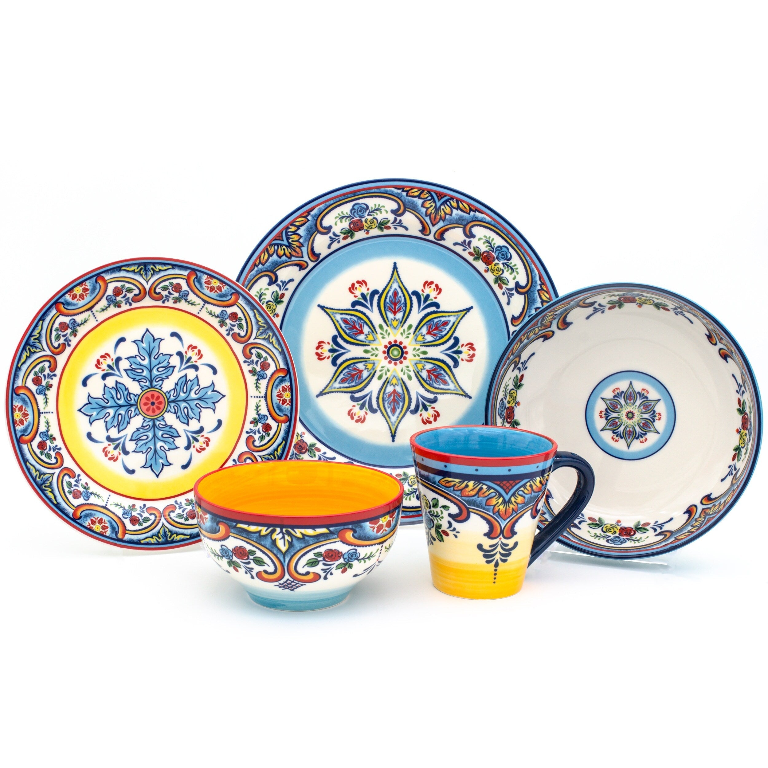 Euro Ceramica Zanzibar 20 Piece Stoneware Dinnerware Set