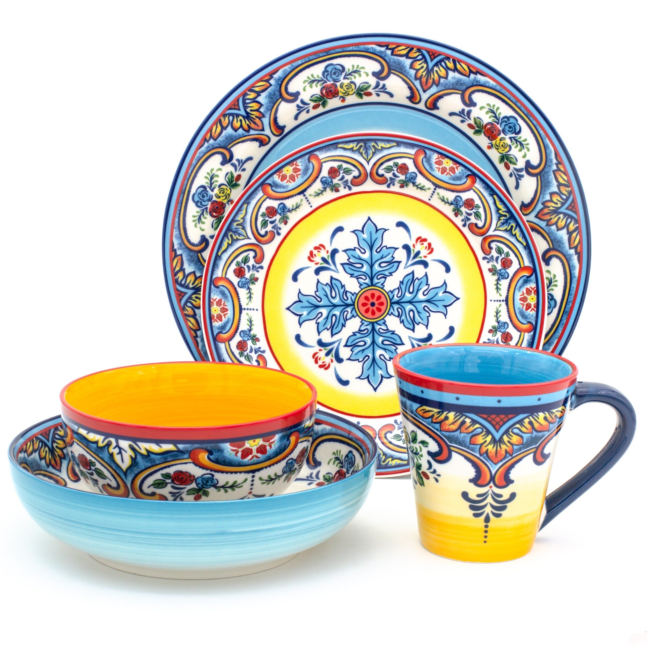 Euro Ceramica Zanzibar 20 Piece Stoneware Dinnerware Set