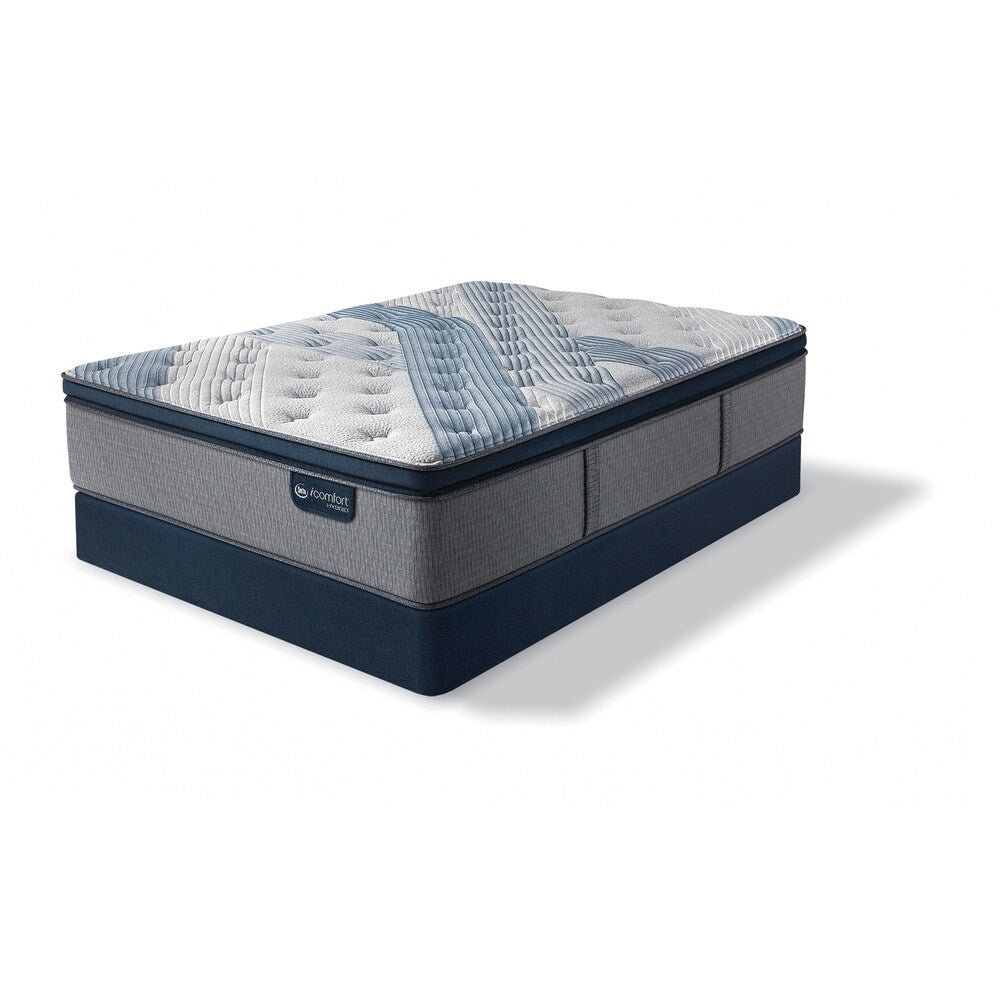 iComfort Blue Fusion 4000 15-inch Plush Pillow Top Hybrid Mattress Set