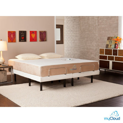 myCloud Adjustable Bed King-size with 10-inch Gel Infused Memory Foam Mattress