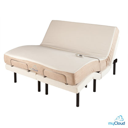 myCloud Adjustable Bed King-size with 10-inch Gel Infused Memory Foam Mattress