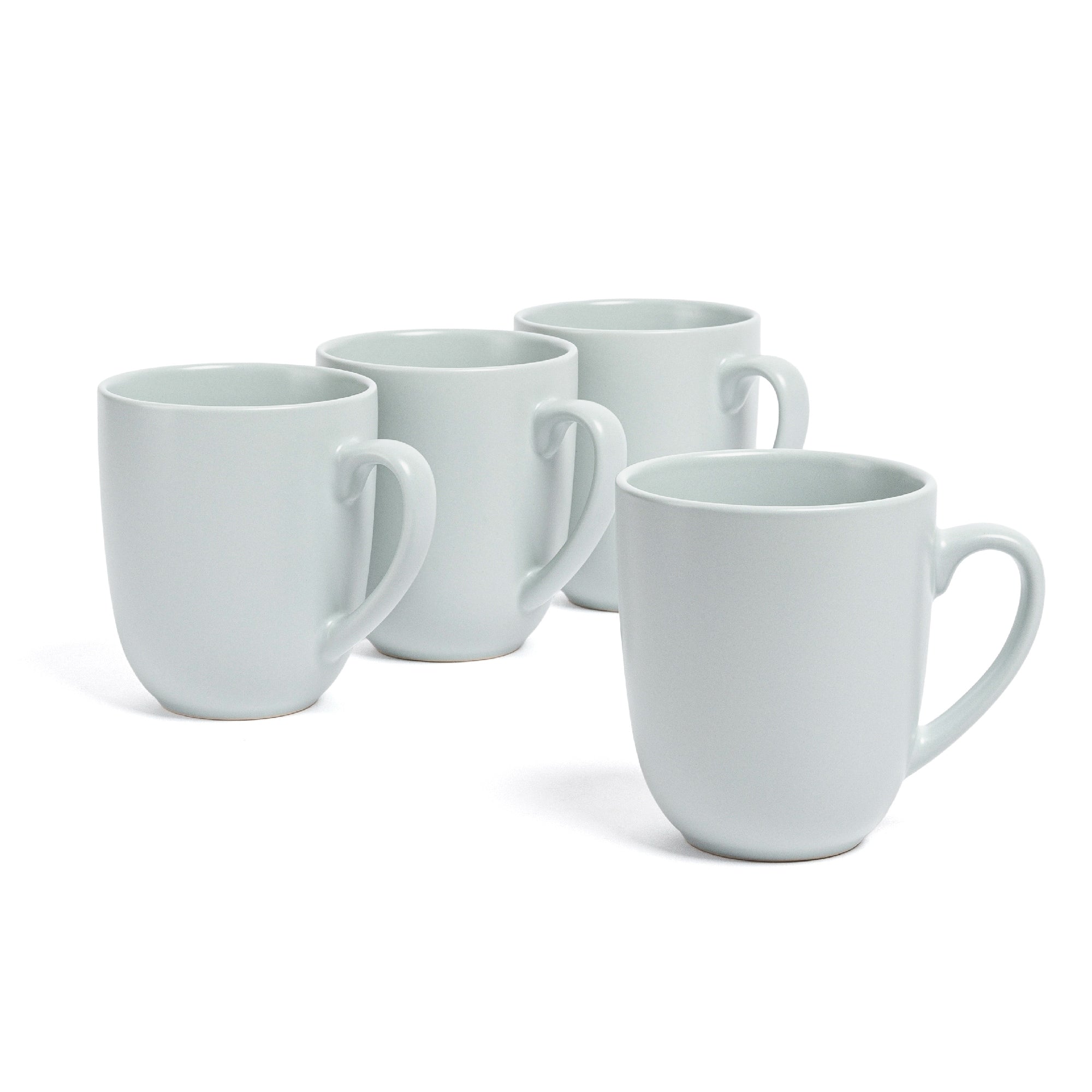 over&back Coupe 15oz Semi-Matte Stoneware Mugs, Set of 4