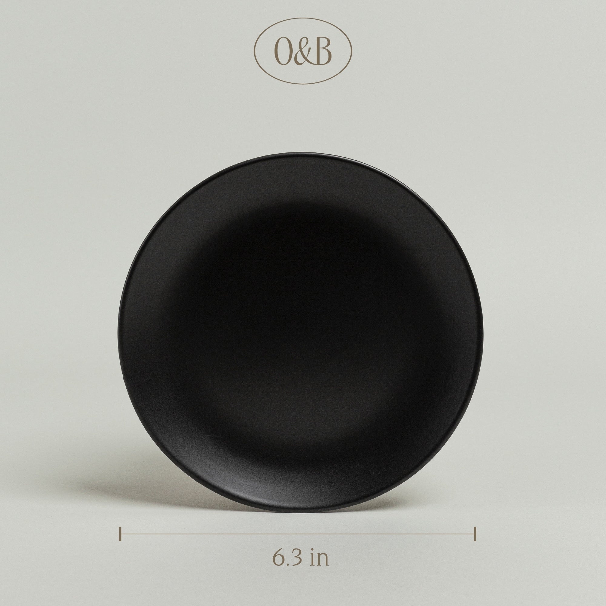 over&back Coupe Semi-Matte Stoneware Appetizer Plates, Set of 4