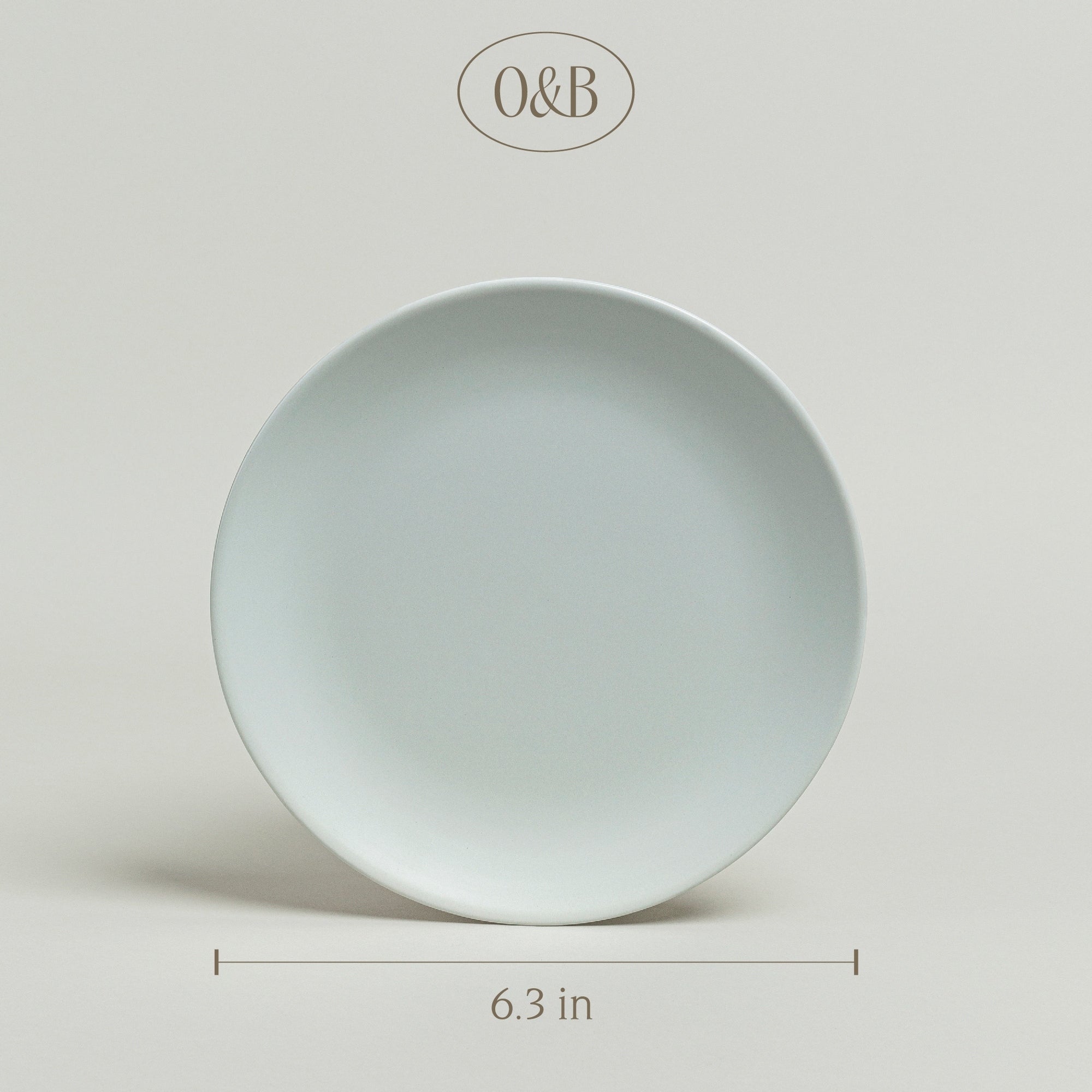 over&back Coupe Semi-Matte Stoneware Appetizer Plates, Set of 4