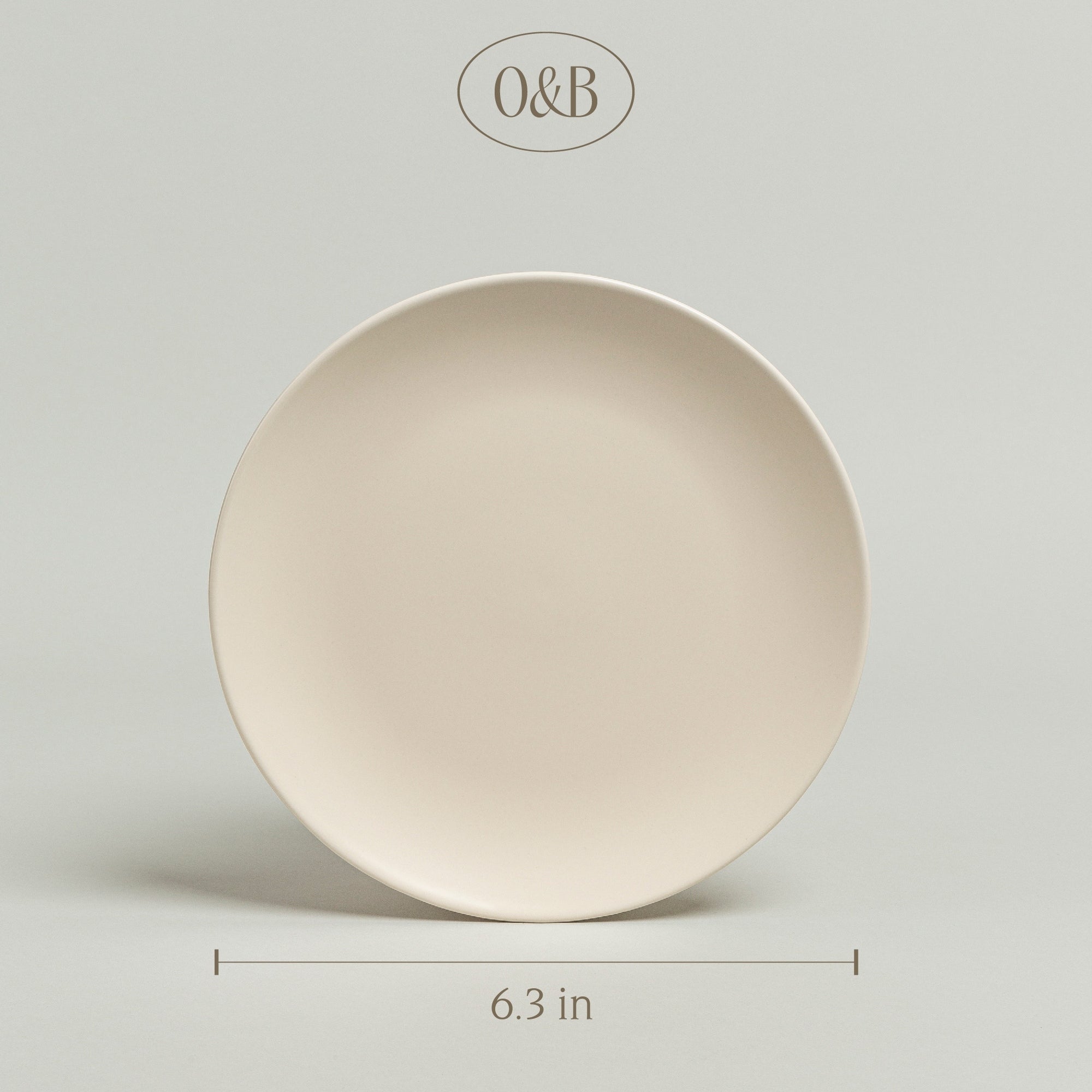 over&back Coupe Semi-Matte Stoneware Appetizer Plates, Set of 4