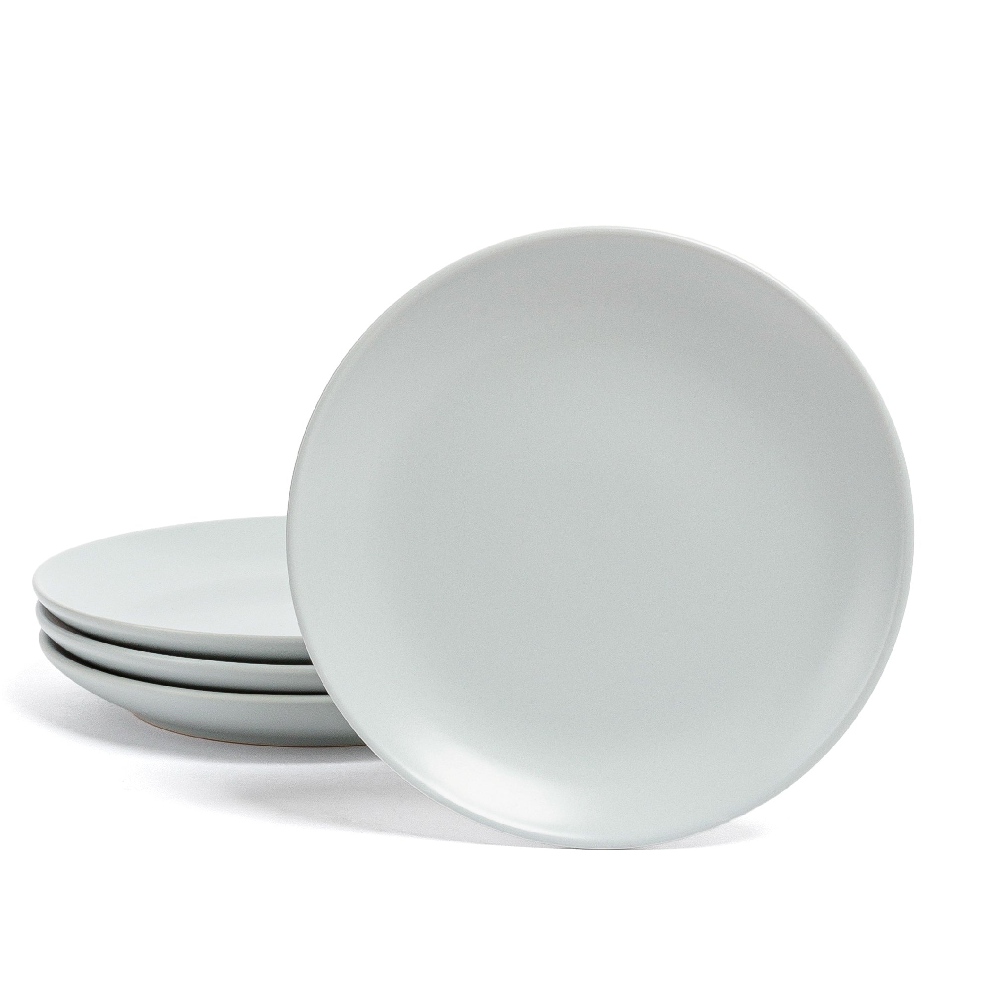 over&back Coupe Semi-Matte Stoneware Appetizer Plates, Set of 4