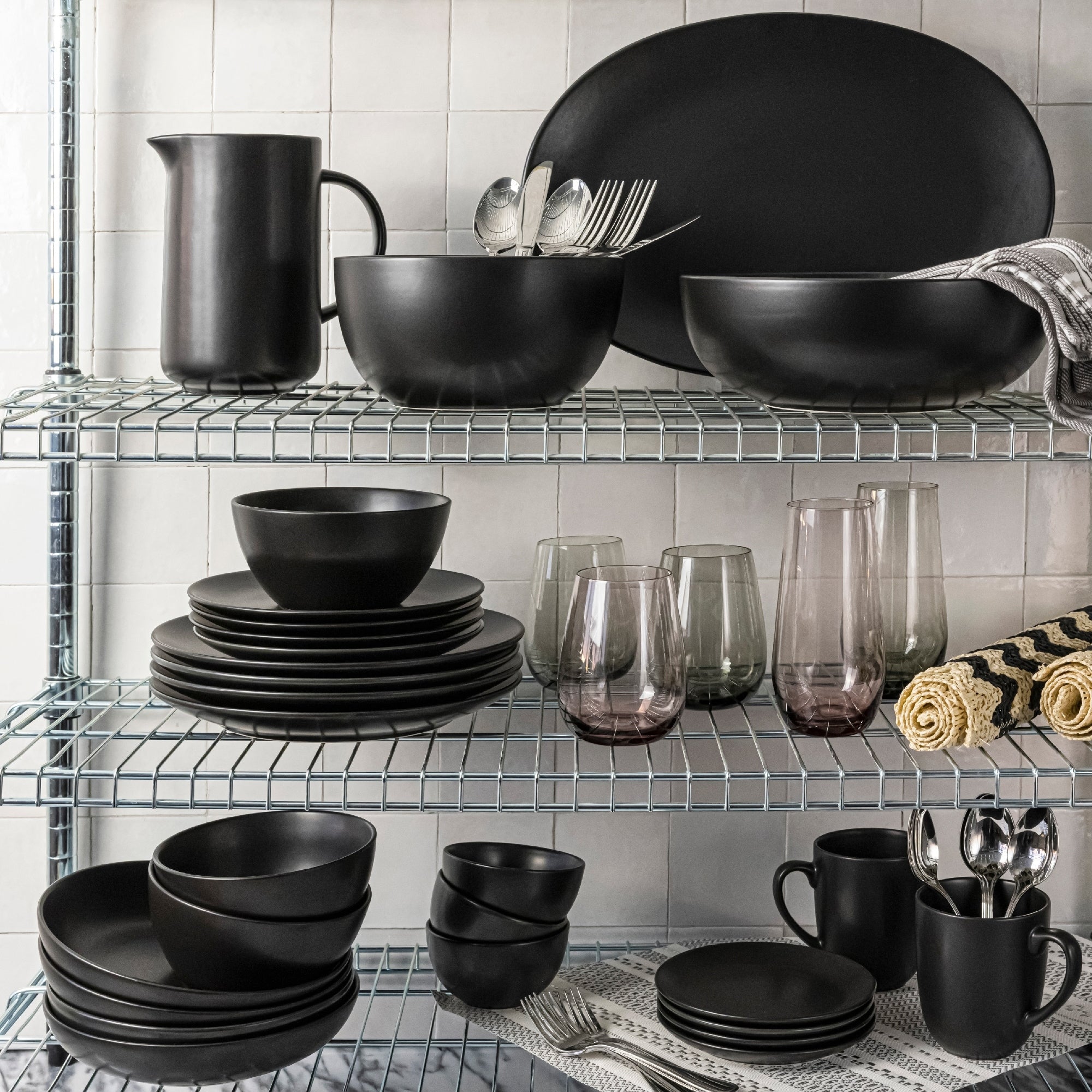 over&back Coupe Semi-Matte Stoneware Appetizer Plates, Set of 4