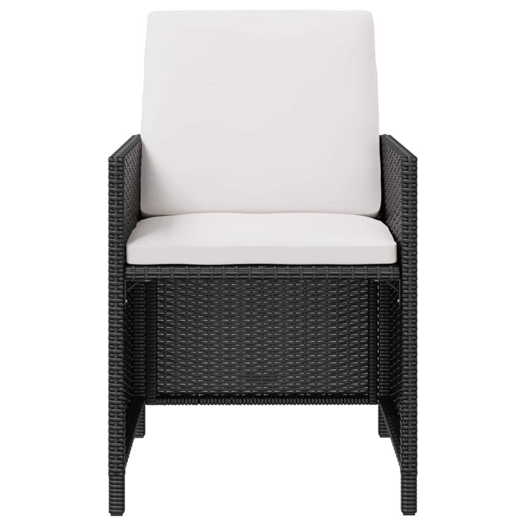 vidaXL Patio Furniture Set Outdoor Table and Chair Dining Set Poly Rattan
