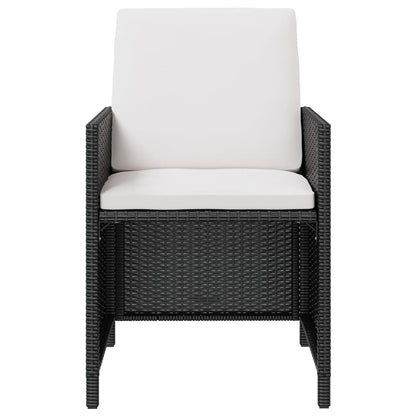 vidaXL Patio Furniture Set Outdoor Table and Chair Dining Set Poly Rattan